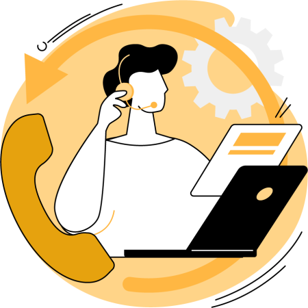 cta1 Agentes de IA personalizados para atendimento | Quantize image Ilustração de atendimento com IA - chamada