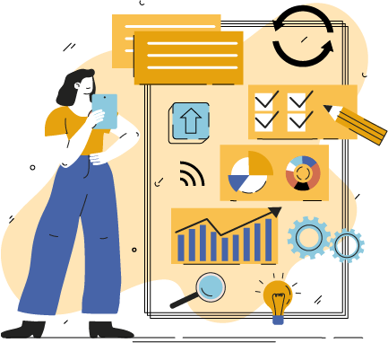 funcionalidades Agentes de IA personalizados para atendimento | Quantize image Ilustração de Check List